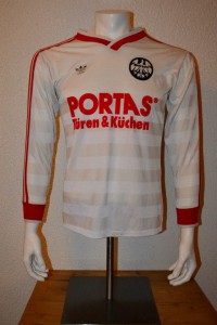 1984 - 1985 - 1986 Spielertrikot Matchworn Langarm Away